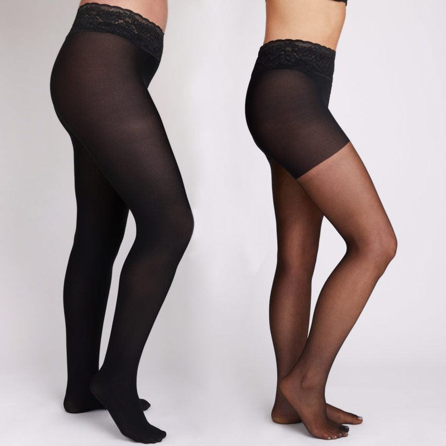 bundle sheer opaque tights