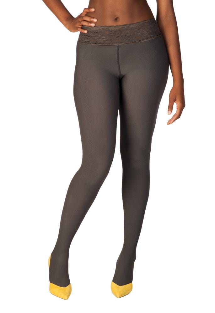 gray opaque tights by Hipstik
