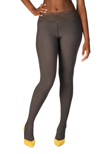 gray opaque tights by Hipstik